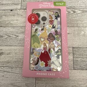 Disney Princess iPhone 16 Pro Max Case Holographic Aroura Mulan Bell Moana Tiana